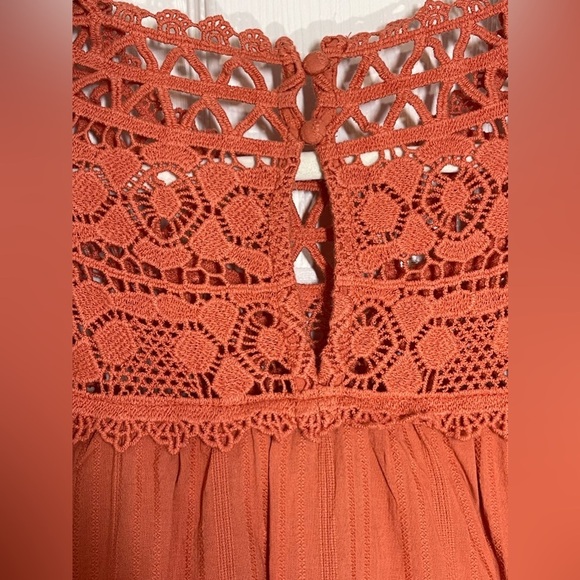 NWT TORRID Women's Plus Size Cotton Lace Trim Yoke Blouson Sleeve Top Size 3X - Picture 8 of 8